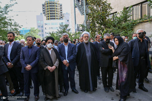 مراسم تشییع پیکر حجت الاسلام و المسلمین سید محمود دعایی از موسسه اطلاعات