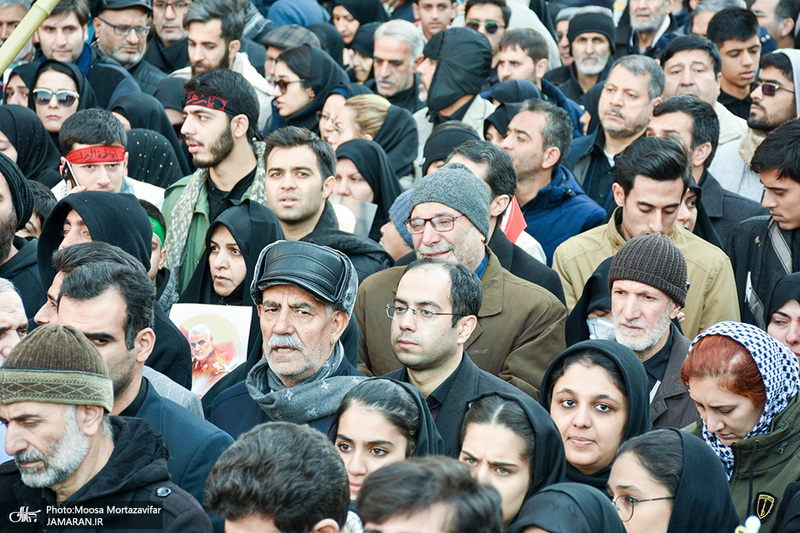  حضور میلیون ها تهرانی در تشییع پیکر مطهر سردار قاسم سلیمانی - 9 