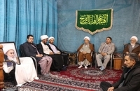 مراسم جشن میلاد امام عصر‌(عج) در دفتر آیت‌الله العظمی فاضلی بهسودی (2)