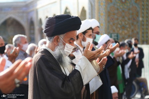 نماز عید سعید فطر در حرم حضرت فاطمه معصومه(س)