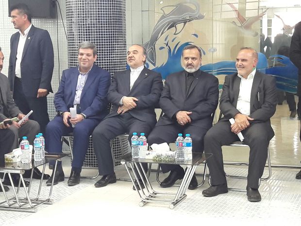 بهره برداری استخر تخصصی قهرمانی شنا در مشهد با حضور وزیر ورزش