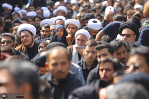 دسته عزاداری شهادت امام عسکری (ع) با حضور آیت‌الله العظمی وحید خراسانی