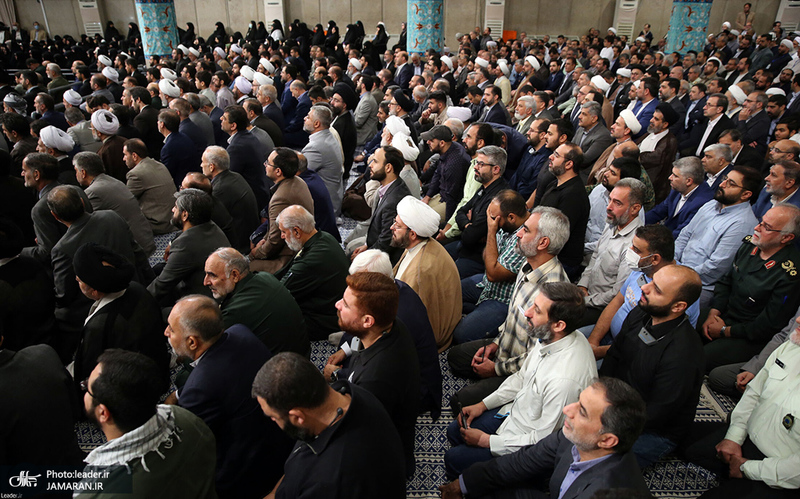 دیدار مسئولان نظام و مهمانان کنفرانس وحدت اسلامی با رهبر معظم انقلاب