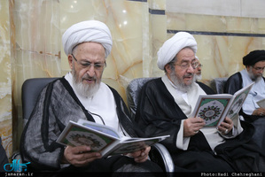 مراسم بزرگداشت هفتمین روز ارتحال مرحوم حجت‌الاسلام و المسلمین احمد احمدی در مسجد اعظم قم