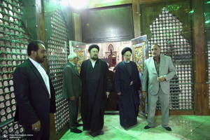 تجدید میثاق مجمع روحانیون مبارز و مجمع مدرسین و محققین حوزه علمیه قم با امام خمینی (س)