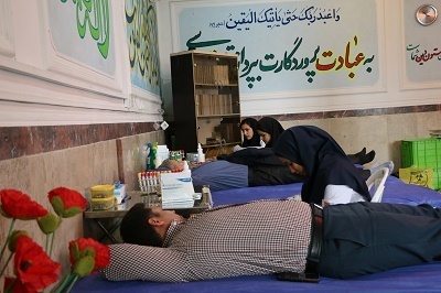 اهدا خون کارکنان آموزش و پرورش البرز به بیماران نیازمند