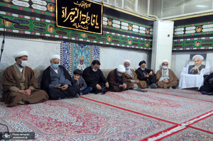 مراسم عزاداری و سوگواری ایام فاطمیه در دفتر آیت الله العظمی صانعی (ره)