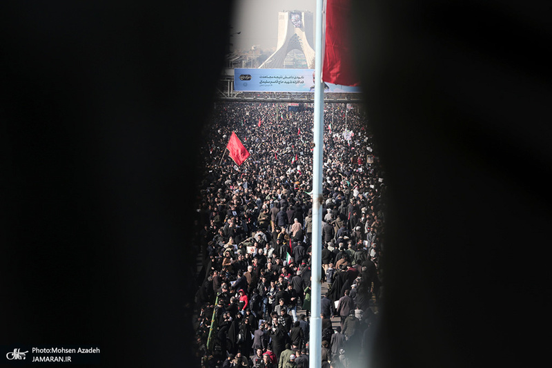 حضور میلیون ها تهرانی در تشییع پیکر مطهر سردار قاسم سلیمانی - 4