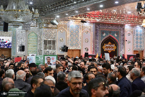 مراسم تشييع شهيد دكتر علیرضا بیات در حرم حضرت عبدالعظیم حسنی (ع)