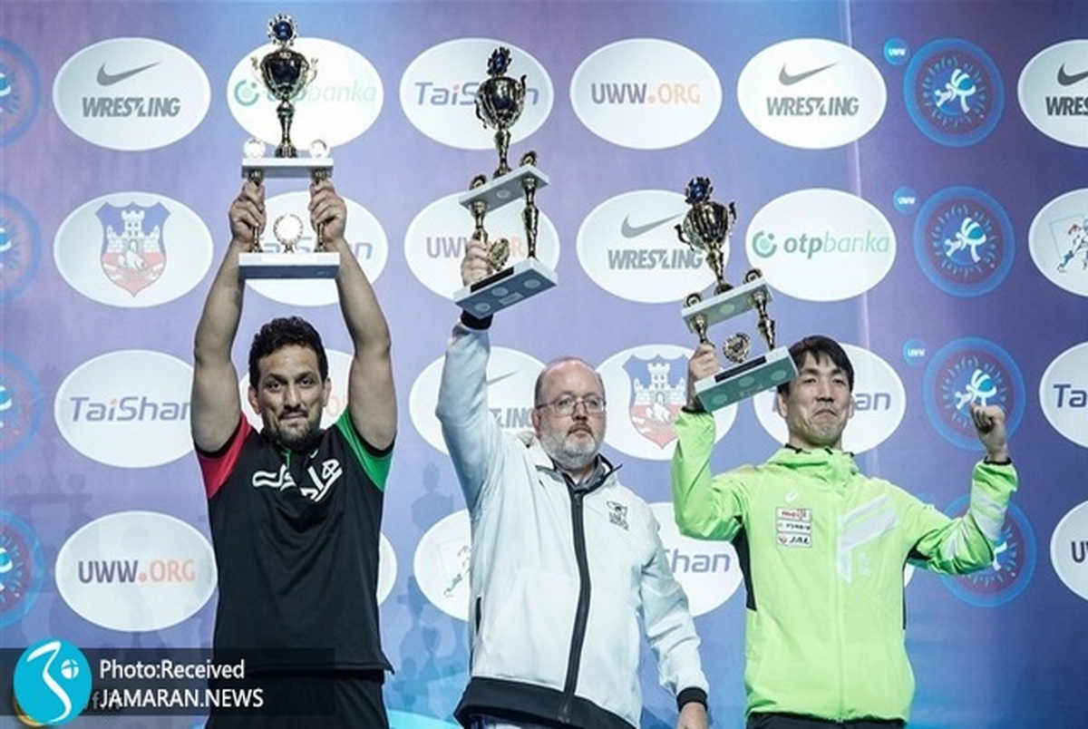 گزارش تصویری| کشتی ایران روی سکوی نایب قهرمانی جهان