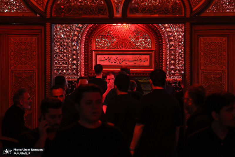 مزاسم شب تاسوعای حسینی (ع) در امام زاده صالح (ع)