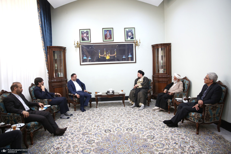 دیدار دبیر شورای عالی مناطق آزاد باسید حسن خمینی