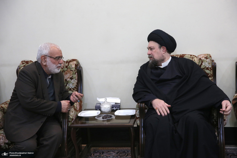 دیدار رئیس و اعضای کمیته امداد با سید حسن خمینی