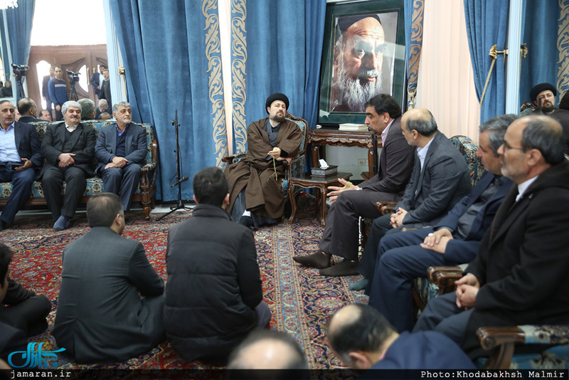 دیدار رئیس و جمعی از کارکنان دیوان محاسبات کشور با سید حسن خمینی