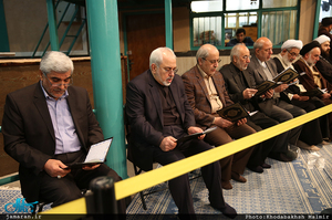 مراسم وداع با پیکر آیت الله هاشمی رفسنجانی(ره) در حسینیه جماران-5