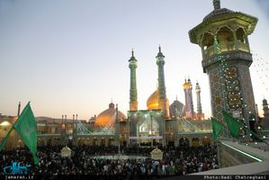  مراسم نقاره زنی در حرم مطهر کریمه اهل بیت(ع) 