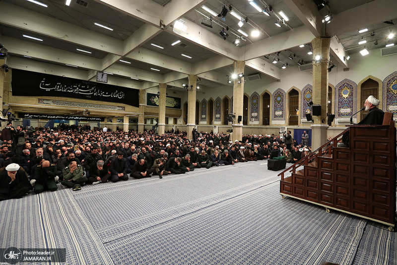 مراسم بزرگداشت شهید حاج قاسم سلیمانی و همرزمانش در حسینیه امام خمینی (ره)