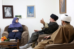 دیدار سخنگوی دولت  باسید حسن خمینی