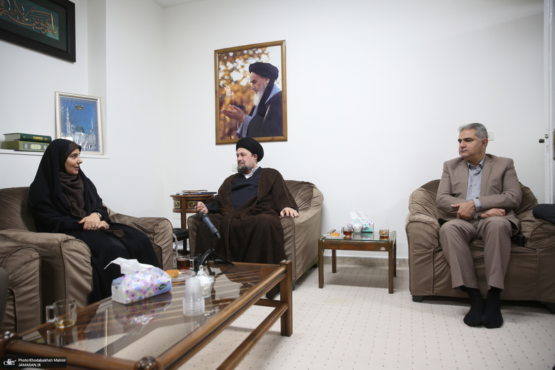 دیدار وزیر راه و شهر سازی با سید حسن خمینی