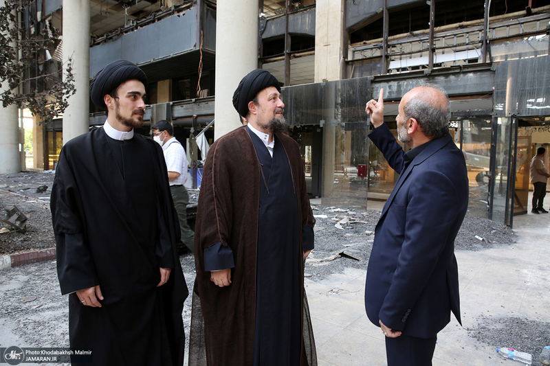 بازدید سید حسن خمینی از ساختمان شیشه ای صداوسیما