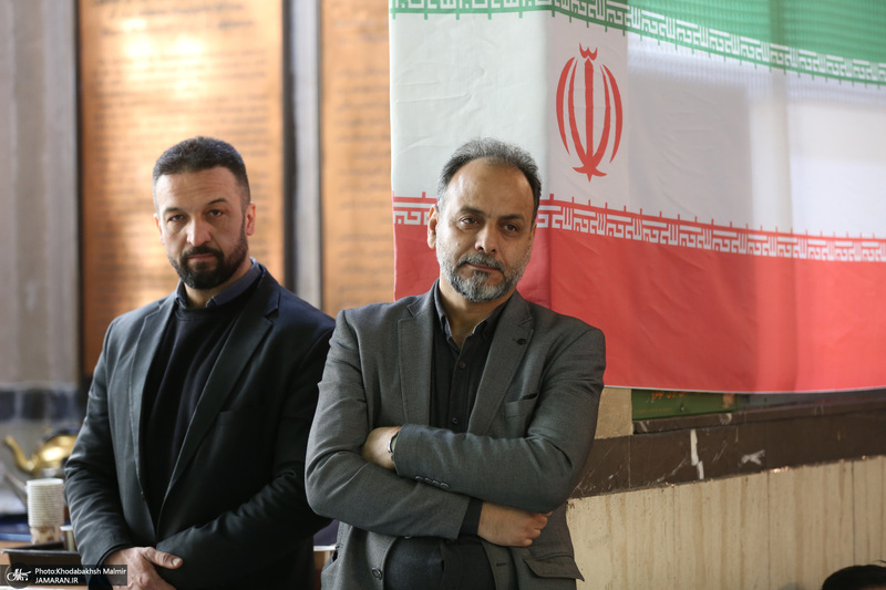 رونمایی از پرده نقالی خوانی (امام مردم) در حسینیه جماران