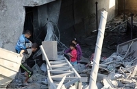 حمله رژیم صهیونیستی به ساختمان تلویزیون الاقصی در غزه‎
