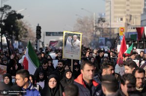 حضور میلیون ها تهرانی در تشییع پیکر مطهر سردار قاسم سلیمانی - 8