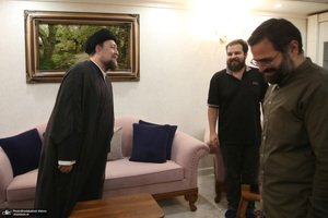 عیادت سید حسن خمینی از  حجت الاسلام سید محمود علوی