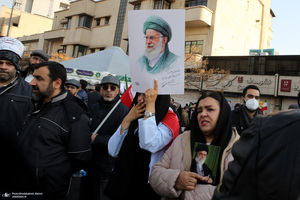 حضور سید حسن خمینی در اجتماع بزرگ مردم تهران