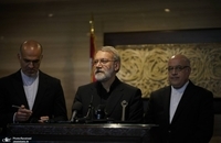 کنفرانس خبری علی لاریجانی دبیر شورای عالی امنیت ملی ایران (6)