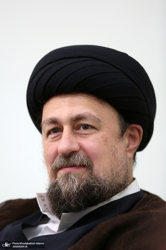 دیدار مدیر و معاونین روزنامه اطلاعات با سید حسن خمینی