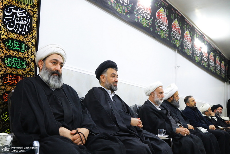 عزاداری شهادت حضرت فاطمه (س) در بیت آیت الله دوستی زنجانی‎