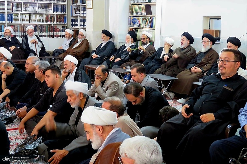 مراسم عزاداری ۲۸ صفر در دفتر آیت الله العظمی صانعی (ره)