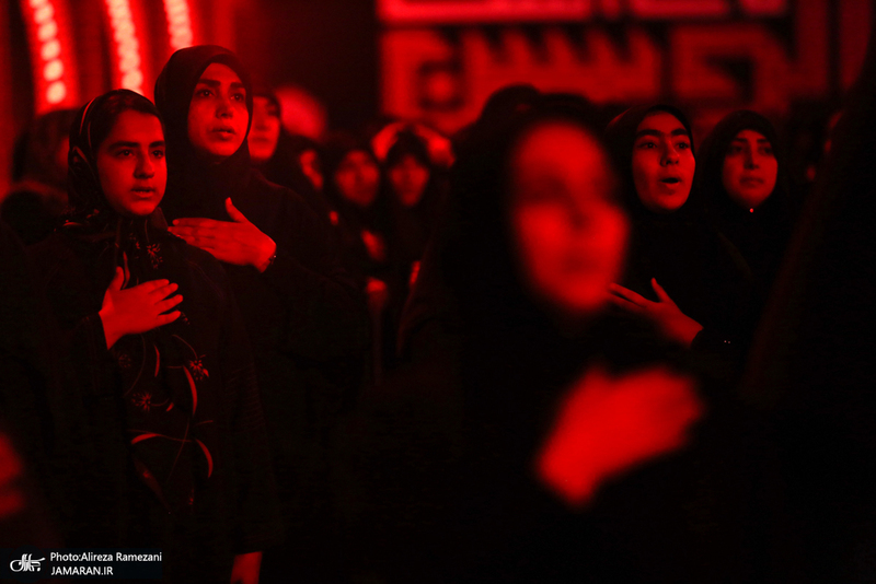 مزاسم شب تاسوعای حسینی (ع) در امام زاده صالح (ع)