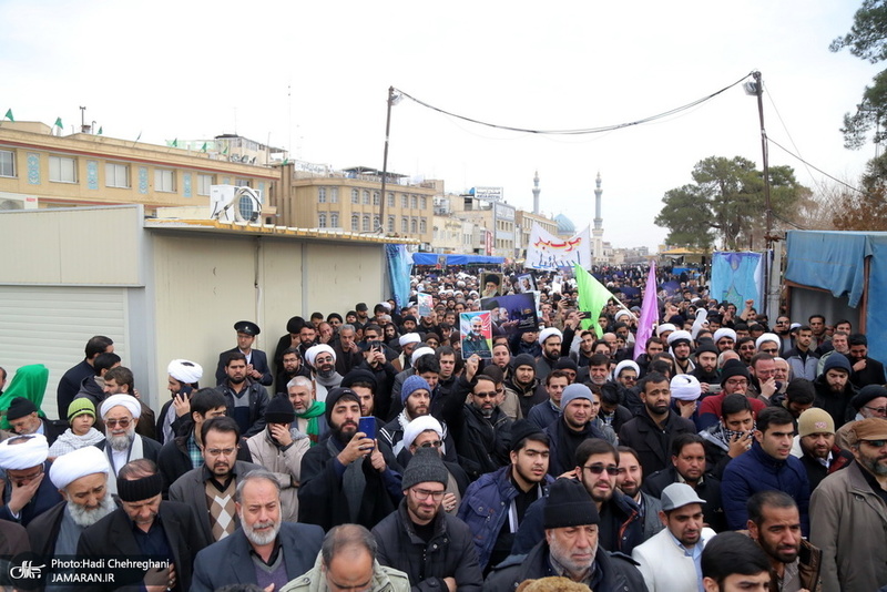 راهپیمایی مردم قم در محکومیت ترور سردار قاسم سلیمانی