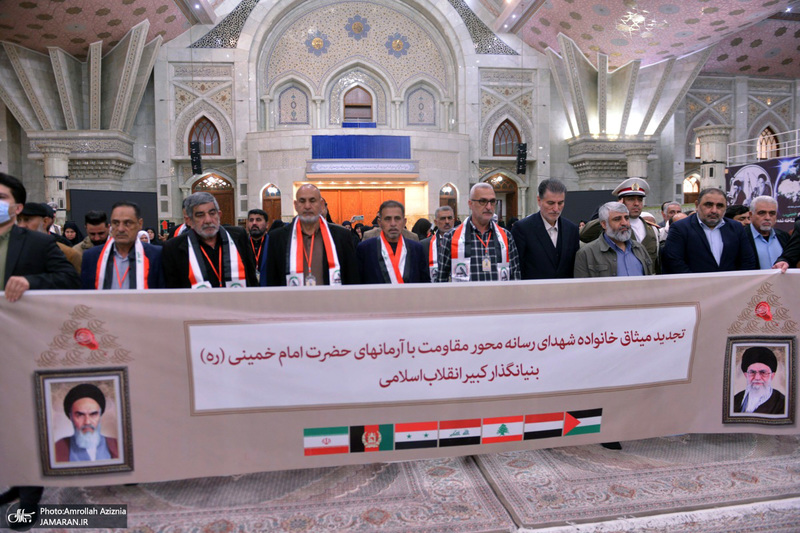 تجدید میثاق خانواده شهدای رسانه محمور مقاومت با آرمان های حضرت امام