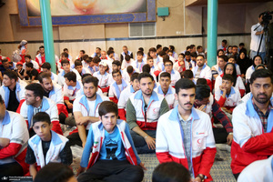 تجدید میثاق جوانان هلال احمر با آرمان‌های امام راحل