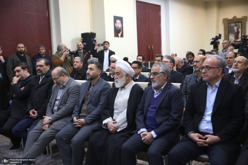 دیدار وزیر و کارکنان وزارت نیرو با سید حسن خمینی