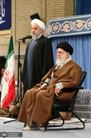 دیدار مسئولان نظام و میهمانان کنفرانس وحدت اسلامى‌ با رهبر معظم انقلاب