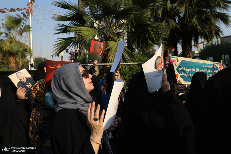 اجتماع دختران انقلاب در حمایت از جبهه مقاومت