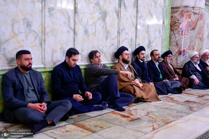 مراسم شب میلاد حضرت زهرا (س) و فرزند برومندش حضرت روح الله در حرم امام خمینی