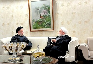 سید محمد خاتمی به دیدار مهدی کروبی رفت + عکس و فیلم