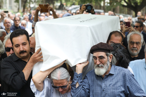 مراسم تشییع پیکر جواد مجابی