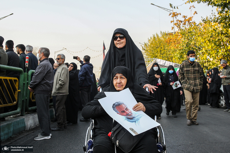 مراسم تشییع پیکرهای مطهر 100 شهید گمنام در تهران-4