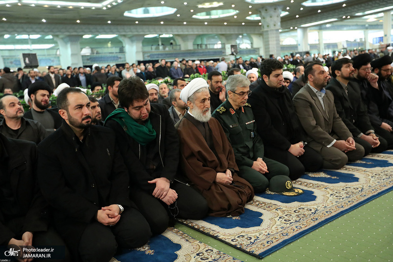 مراسم تشییع و اقامه نماز بر پیکر مرحوم آیت الله هاشمی‌شاهرودی