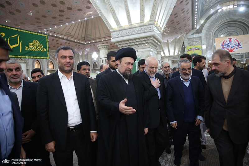 مراسم تجدید میثاق رئیس و نمایندگان مجلس شورای اسلامی با آرمان های امام خمینی (س)