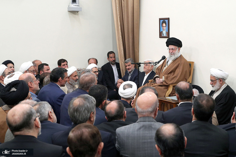 دیدار جمعی از مسئولان ارشد سه قوه با رهبر انقلاب